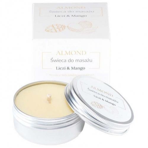 Almond Cosmetics, Świeca do masażu `Liczi & mango`