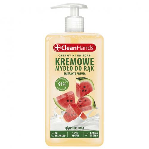 CleanHands, Creamy Hand Soap (Kremowe mydło w płynie 'Ekstrakt z arbuza')