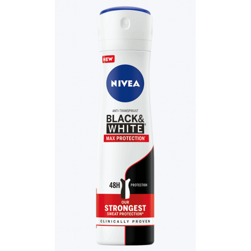 Nivea, Black & White Max Protection Anti-perspirant Spray 48h (Antyperspirant w sprayu dla kobiet)
