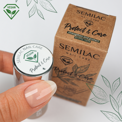 Semilac, Protect & Care, Wegańska odżywka do paznokci