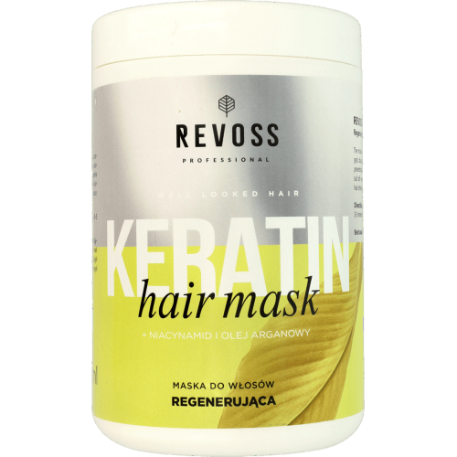 Revoss Professional, Keratin Hair Mask (Maska do włosów regenerująca `Niacynamid i olej arganowy`)