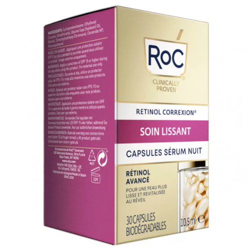 RoC, Retinol Correxion Line Smoothing Night Serum Capsules (Wygładzające kapsułki z retinolem na noc)