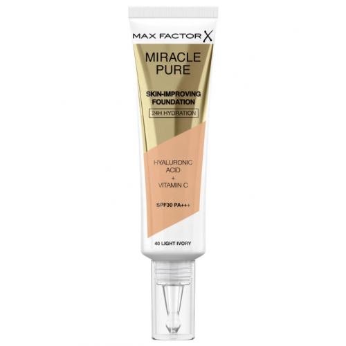 Max Factor, Miracle Pure Skin-improving Foundation SPF 30 PA +++ (Podkład nawilżający i rozświetlający  z filtrem)