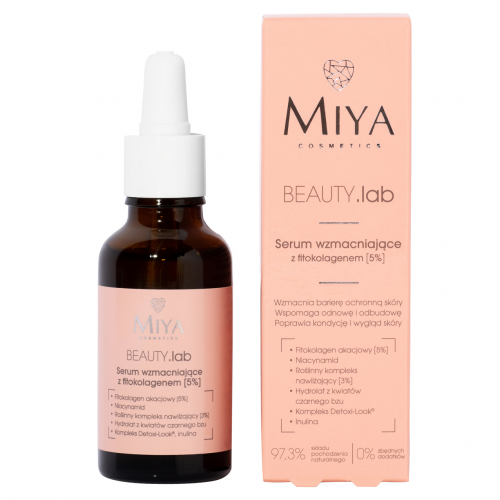 Miya Cosmetics, BEAUTY.lab, Serum wzmacniające z fitokolagenem [5%]