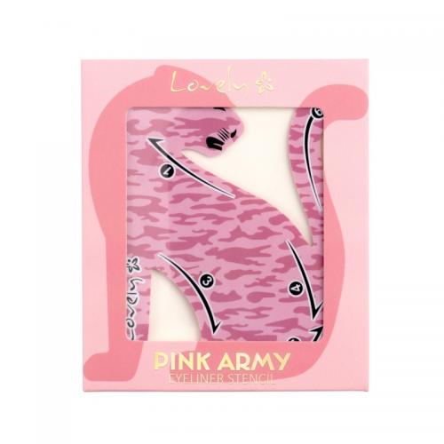 Lovely, Pink Army Girl Power! , Eyeliner Stencil (Szablon do malowania kresek)