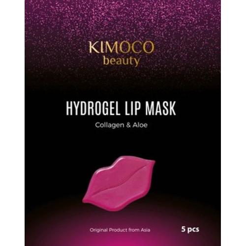 Kimoco Beauty, Hydrogel Lip Mask Collagen & Aloe (Hydrożelowa maska na usta nawilżająca)