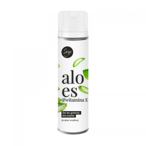 Seyo, Shaving Gel for Women Aloe Extract & Vitamin E (Żel do golenia do skóry wrażliwej)