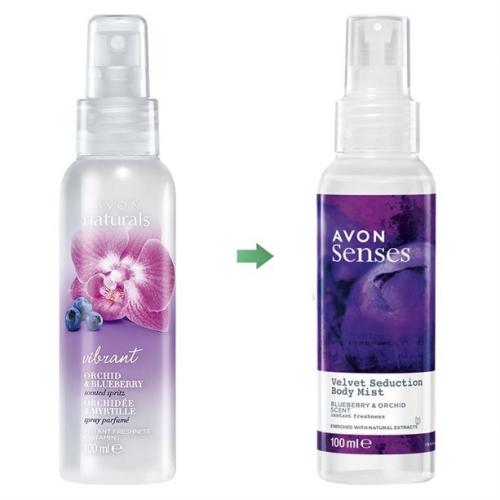 Avon, Naturals, Orchid & Blueberry, Fragrance Spritz (Mgiełka do ciała `Orchidea i jagoda`)
