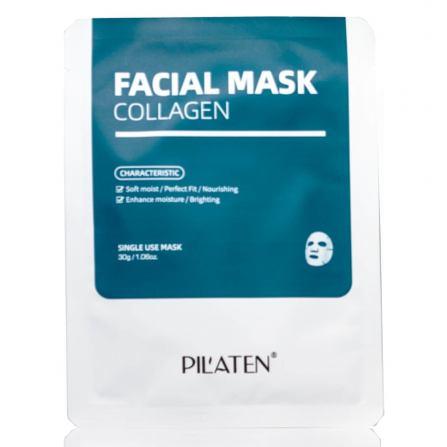 Pilaten, Collagen Facial Mask (Kolagenowa maska do twarzy w płachcie)