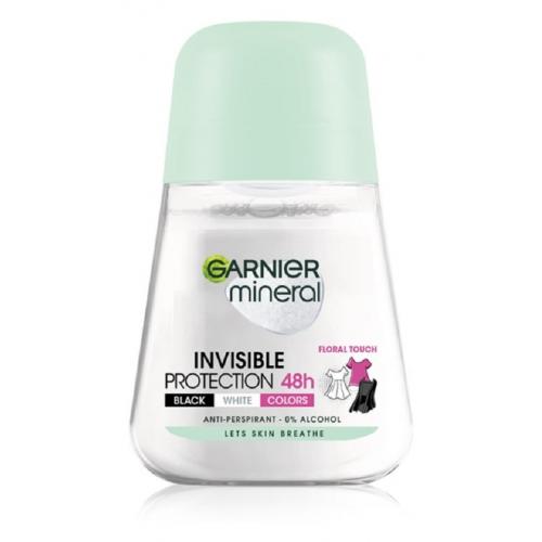 Garnier, Mineral Deodorant, Invisible 48h Anti - Marks Roll - On (Antyperspirant przeciw plamom w kulce (nowa wersja))