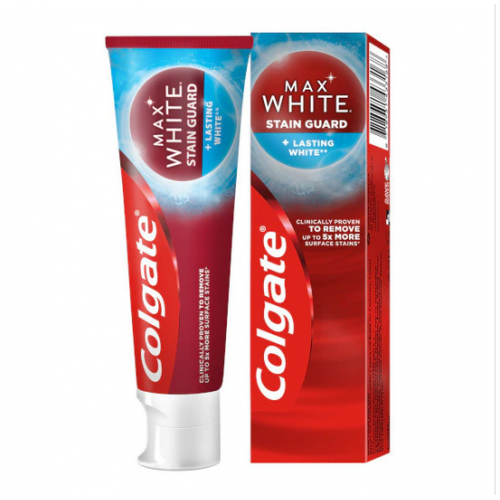 Colgate, Max White Stain Protect + White Booster Toothpaste (Wybielająca pasta do zębów)