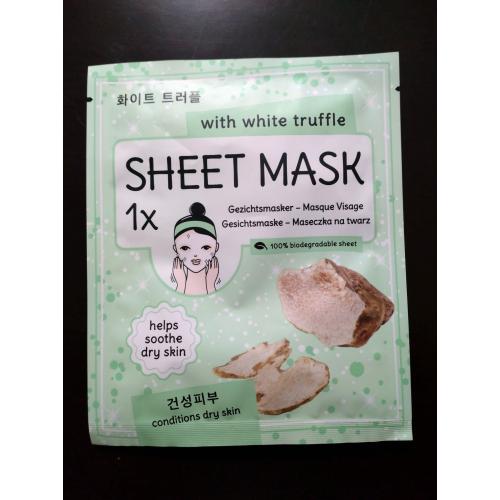 Action, Sheet Mask with White Truffle (Maseczka na twarz `Biała trufla`)