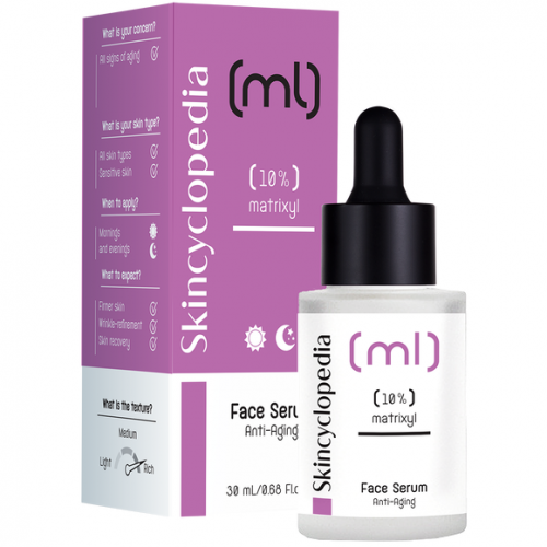 Skincyclopedia, ML Face Serum Anti - Aging (Skoncentrowane profesjonalne serum przeciwzmarszczkowe z 10% matrixyl 3000)
