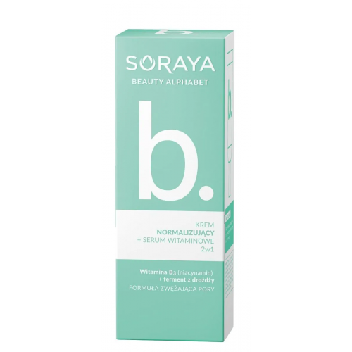 Soraya, Beauty Alphabet, B, Krem Normalizujący + Serum Witaminowe 2w1 ...