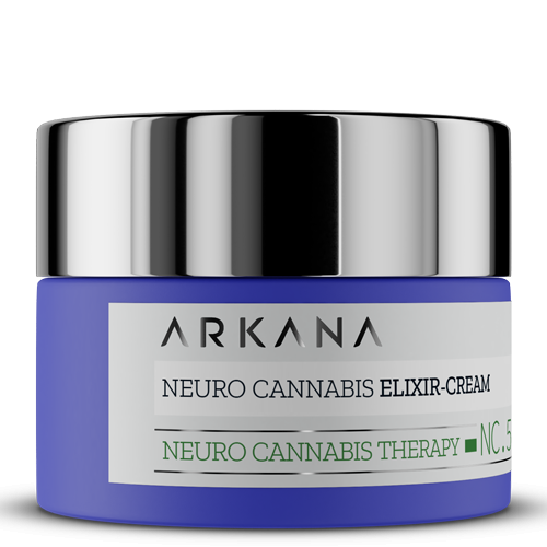 Arkana, Neuro Cannabis Therapy, Neuro Cannabis Elixir-Cream (Kanabisowy neuro eliksir-krem dla skór zestresowanych i dysfukncyjnych)