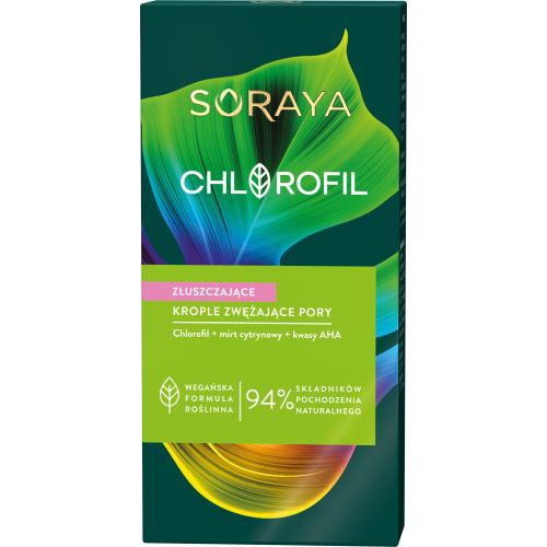 Soraya, Chlorofil, Złuszczające krople zwężające pory