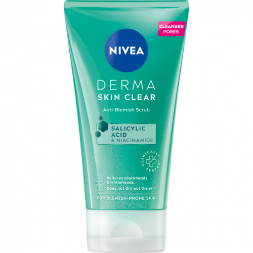 Nivea, Derma Skin Clear, Anti-Blemish Scrub (Peeling przeciw niedoskonałościom)