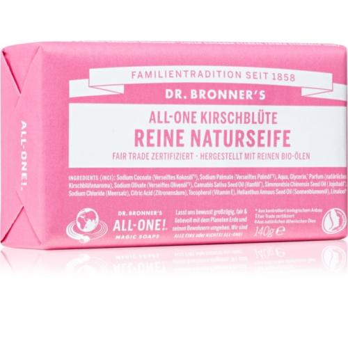 Dr. Bronner's, All-one Cherry Blossom Pure-Castile Bar Soap (Mydło kastylijskie `Kwiat wiśni`)