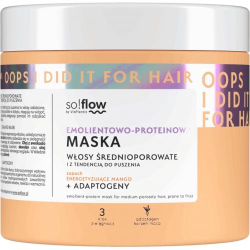 so!flow, Emolientowo-proteinowa maska do włosów średnioporowatych i z tendencją do puszenia