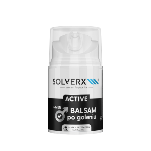 Solverx, For Men, Active, Balsam po goleniu