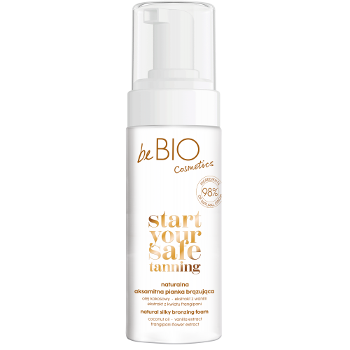 beBIO, Start Your Safe Tanning, Naturalna aksamitna pianka brązująca