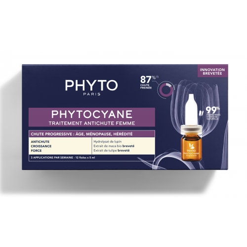 Phyto, Phytocyane, Traitement Antichute Femme (Kuracja przeciw postępującemu wypadaniu włosów dla kobiet)