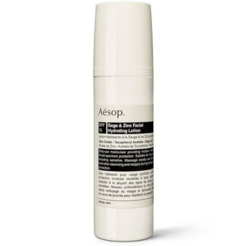 Aesop, Sage & Zinc Facial Hydrating Lotion SPF15 (Nawilżający krem do twarzy z cynkiem i szałwią)
