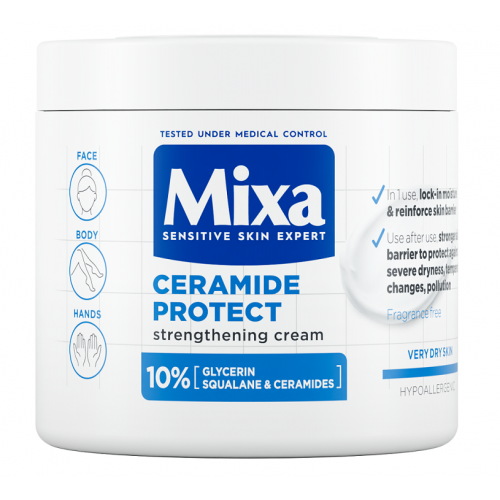 Mixa, Ceramide Protect (Nawilżający krem ochronny do ciała, twarzy i dłoni)