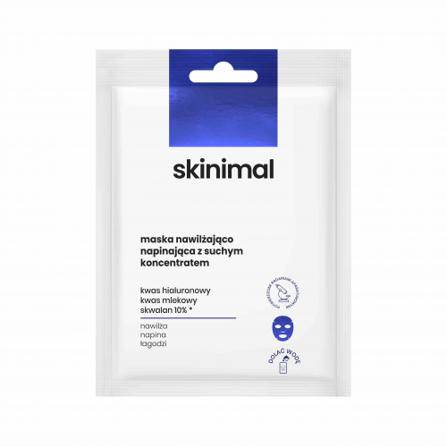 Skinimal, Maska nawilżająco - napinająca z suchym koncentratem