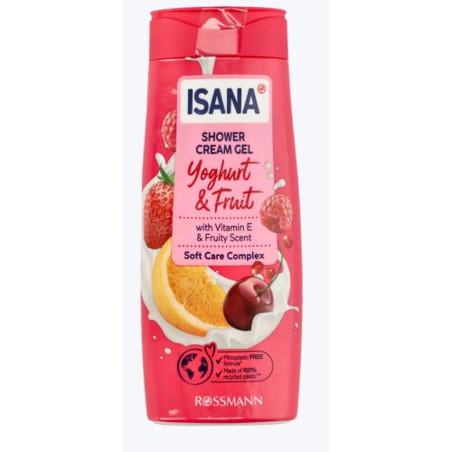 Isana, Yoghurt & Fruit Shower Cream Gel (Kremowy żel pod prysznic (nowa wersja))