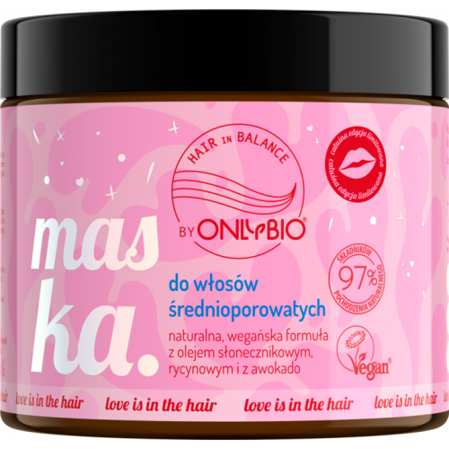 OnlyBio, Hair Balance, Maska do włosów średnioporowatych (różne zapachy)
