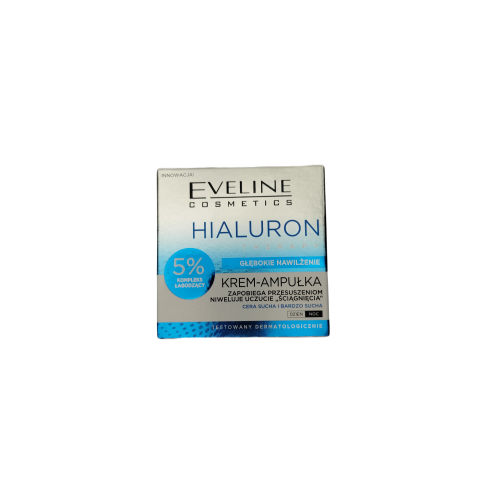 Eveline Cosmetics, Hialuron Therapy, Głębokie nawilżenie, Krem-ampułka do cery suchej