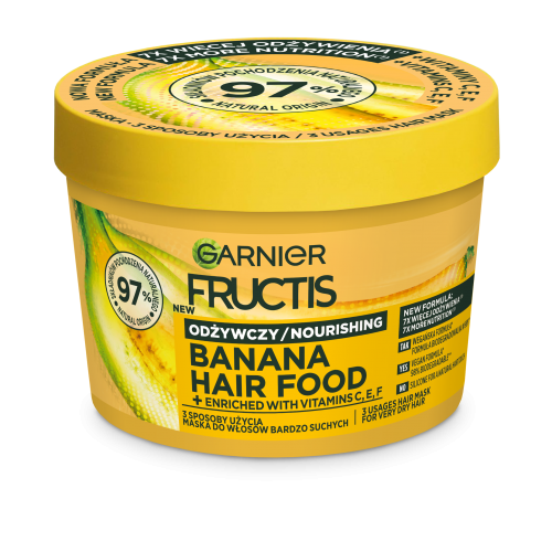 Garnier, Fructis, Nourishing Banana Hair Food (Maska do włosów bardzo suchych (nowa wersja))