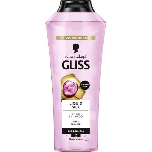 Schwarzkopf, Gliss Liquid Silk Shine Shampoo (Szampon z ceramidami i jedwabiem do włosów matowych i łamliwych (nowa wersja))