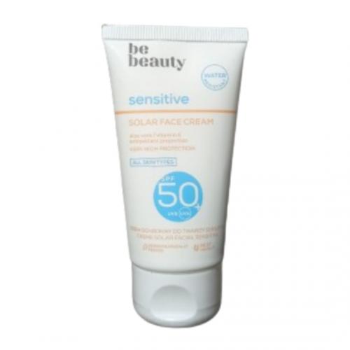 bebeauty, Sensitive, Solar Face Cream SPF50+ (Cera wrażliwa, Krem ochronny do twarzy)