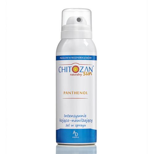 Chitozan Naturalny, Sun, Panthenol, Intensywnie kojąco - nawilżający żel w sprayu