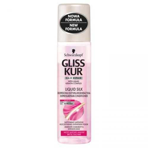 Schwarzkopf Gliss Kur, Liquid Silk, Ekspresowa odżywka regeneracyjna (nowa wersja)