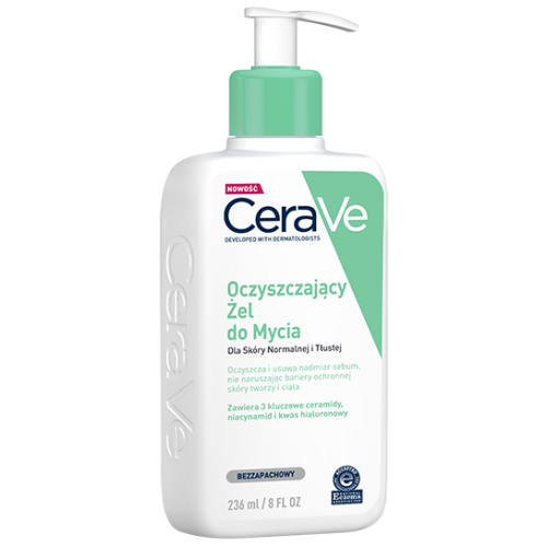 CeraVe, Oczyszczający Żel do mycia dla skóry normalnej i tłustej