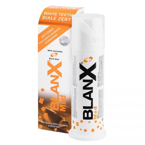 BlanX, Med, Anty - Osad, Pasta do zębów `Intensywne usuwanie przebarwie (nowa wersja)