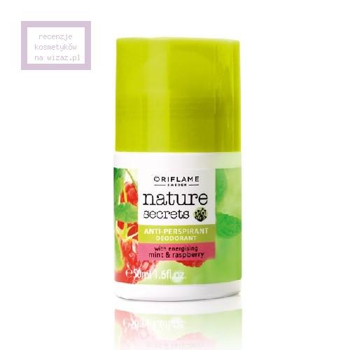 Oriflame, Nature Secrets, Anti - Perspirant Deodorant with Energising Mint &Raspberry (Dezodorant antyperspiracyjny z miętą i maliną)