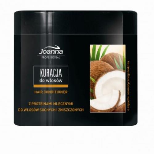 Joanna, Professional, Milk Proteins, Hair Treatment (Kuracja do włosów z proteinami mlecznymi `Kokos`)