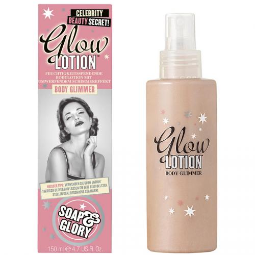 Soap & Glory, Glow Lotion, Fragranced Body Lotion (Perfumowany balsam do ciała z rozświetlającymi drobinkami)