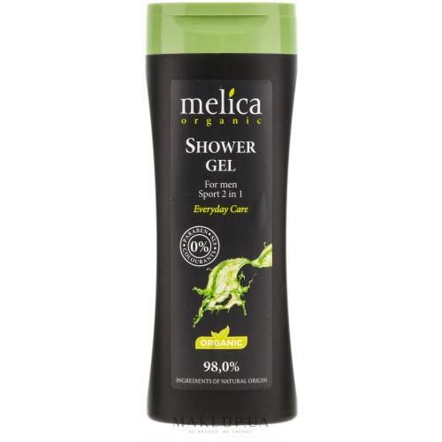 Melica, Organic, Sport, Shower Gel for Men 2 in 1 (Żel pod prysznic i szampon 2 w 1 sportowy)