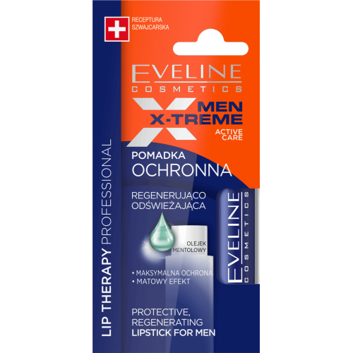 Eveline Cosmetics, Men X-Treme, Regenerująco-odświeżająca pomadka ochronna dla mężczyzn