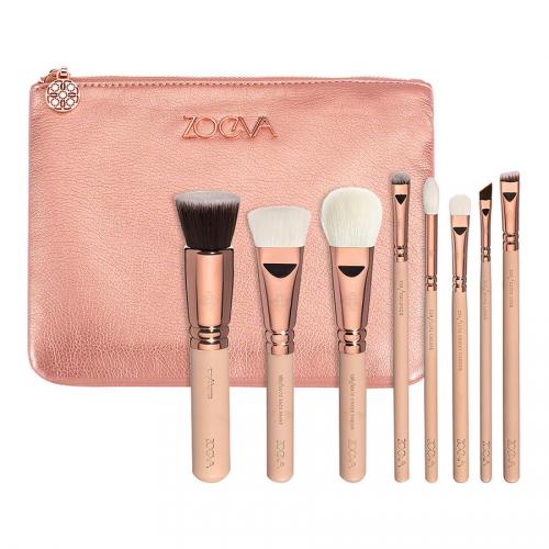Zoeva, Rose Golden Vol. 2, Luxury Brush Set (Zestaw 8 pędzli do makijażu twarzy)