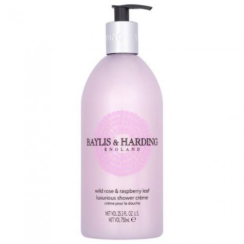 Baylis & Harding, Wild Rose and Raspberry Leaf Luxurious Shower Cream (Luksusowy myjący krem pod prysznic `Dzika róża i liść maliny`)