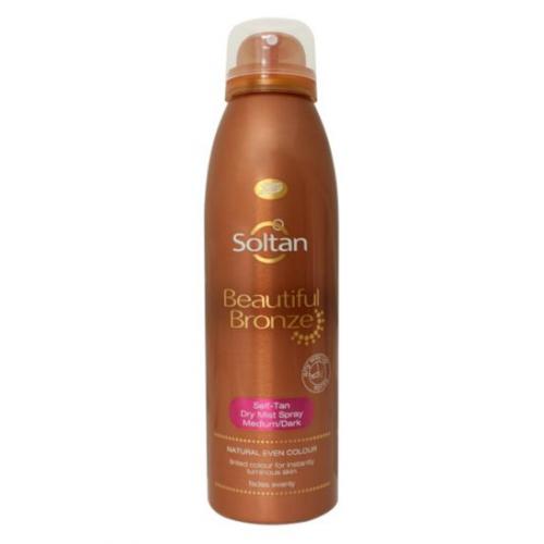Boots, Soltan, Beautiful Bronze, Self-Tan Dry Mist Spray Medium/Dark (Samoopalacz w mgiełce)