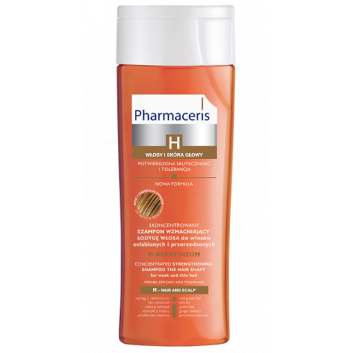 Pharmaceris, H, Keratineum, Skoncentrowany szampon wzmacniający do włosów osłabionych