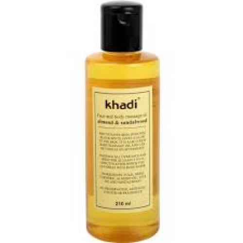 Khadi, Face and Body Massage Oil Almond & Sandalwood (Olejek migdałowo-sandałowy do twarzy i ciała)