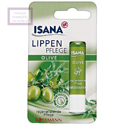 Isana, Lippen Pflege, Olive (Pomadka ochronna do ust oliwkowa)